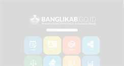 Desktop Screenshot of banglikab.go.id
