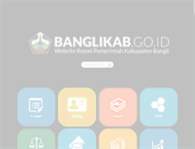 Tablet Screenshot of banglikab.go.id